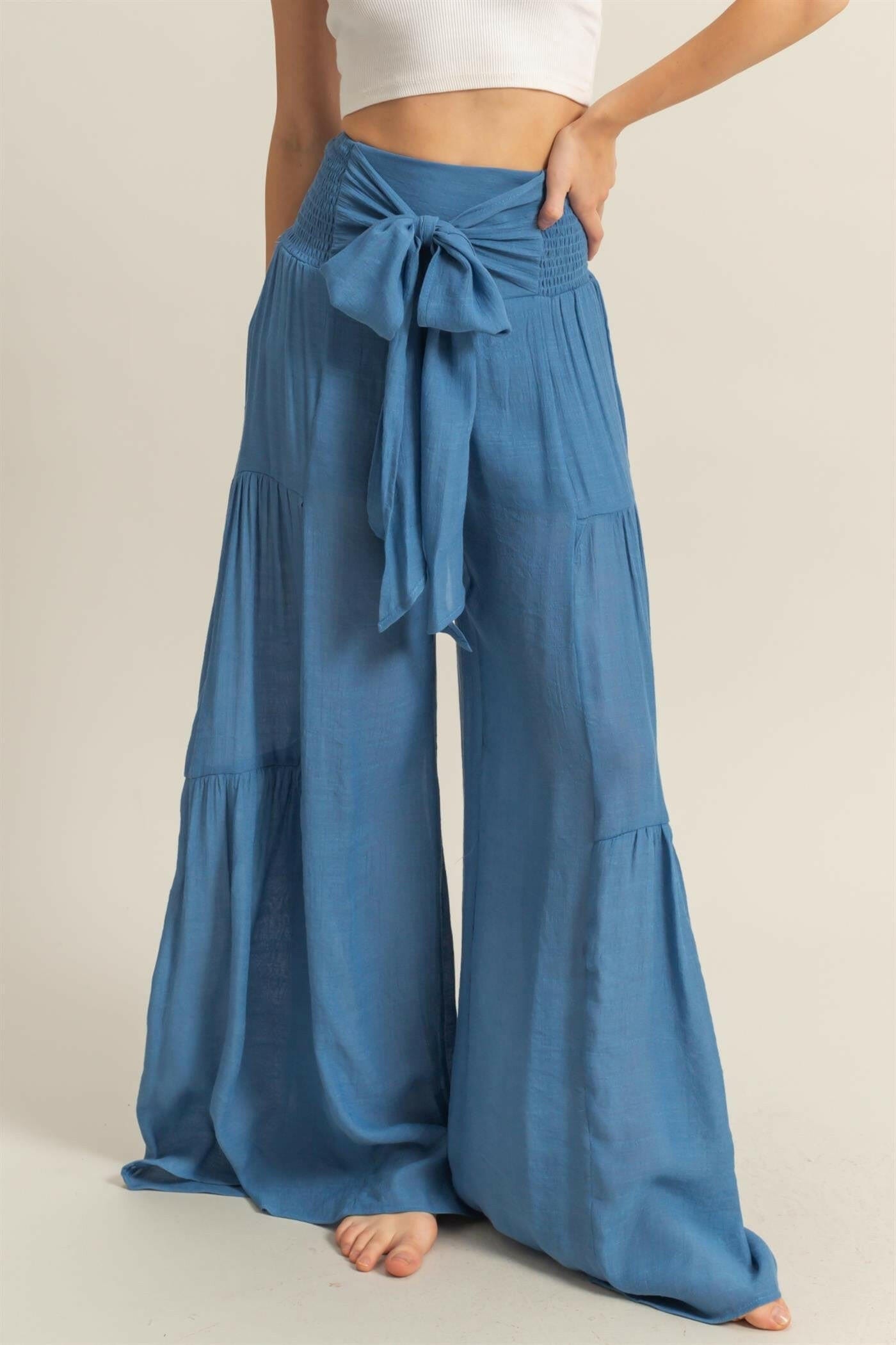 Boho Breeze Tiered Palazzo Pants S-3X