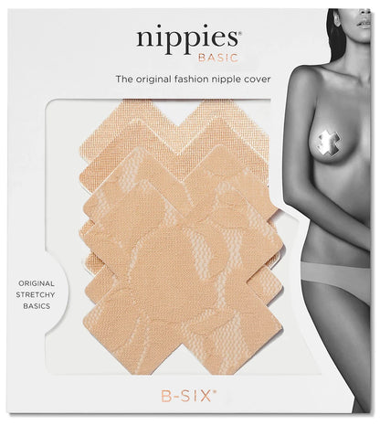 Cross Shape Nipple Covers (Creme)