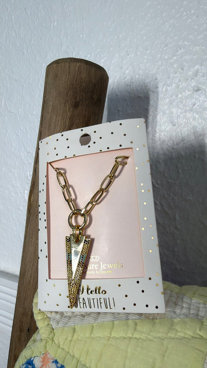 Treasure Jewels: Rainbow Arrow Necklace