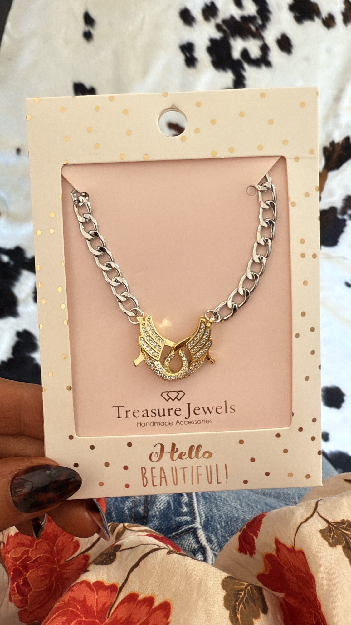 Treasure Jewels: Wing Silver Necklace