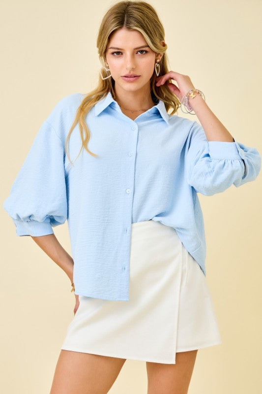 Bright Side Button Top