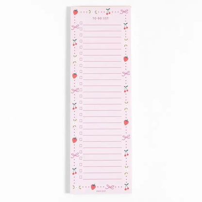 Berries & Bows To Do Notepad