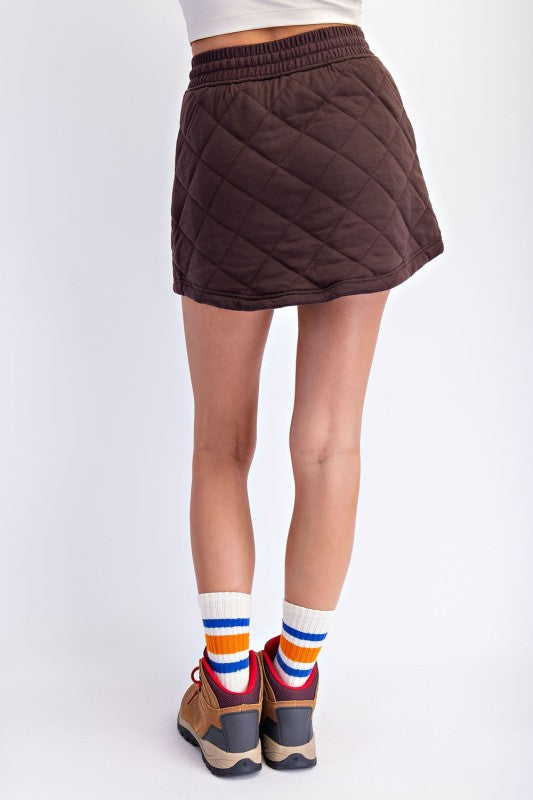 Cold Brew Quilted Skort