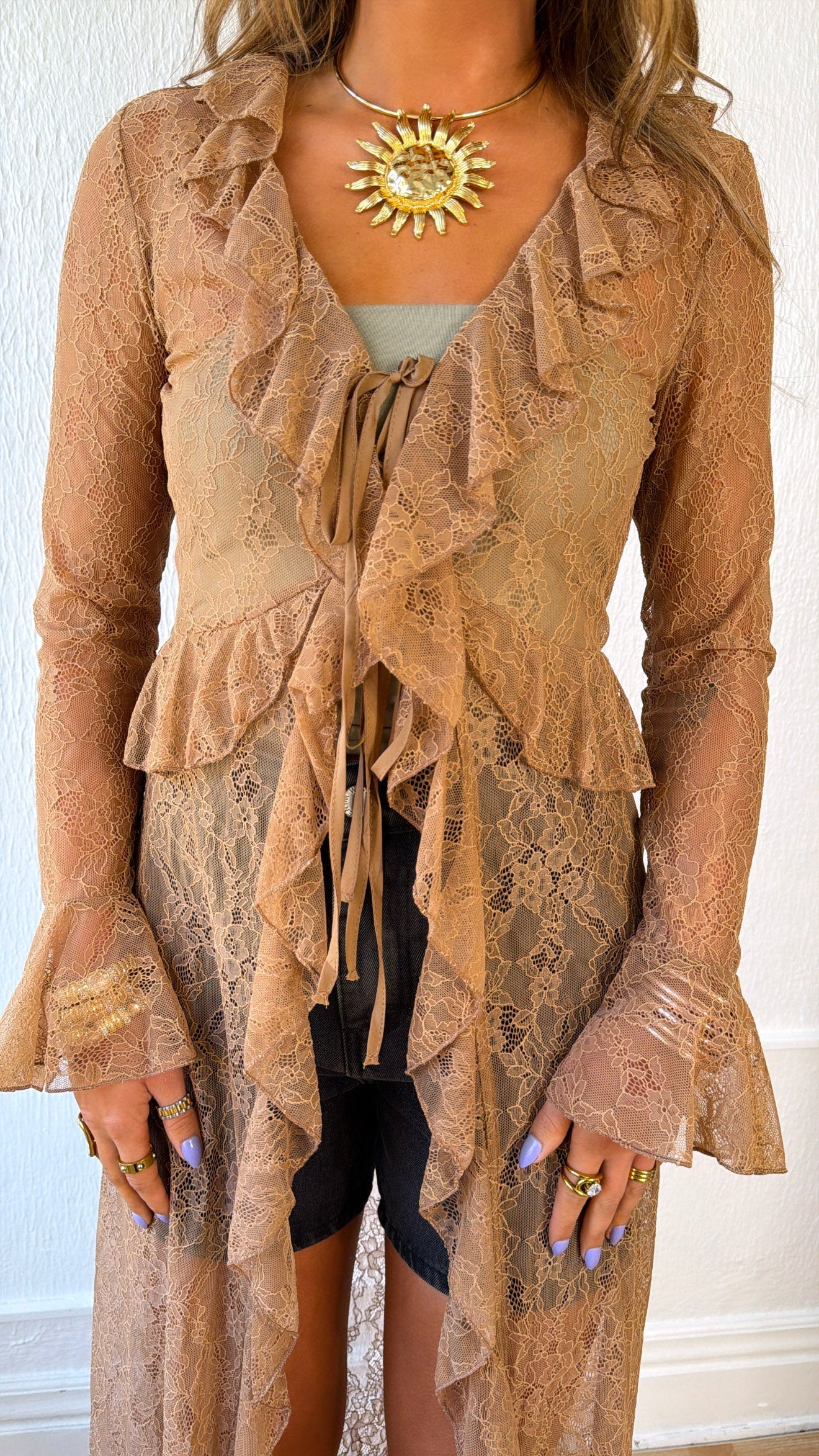 Vintage Chic Lace Kimono