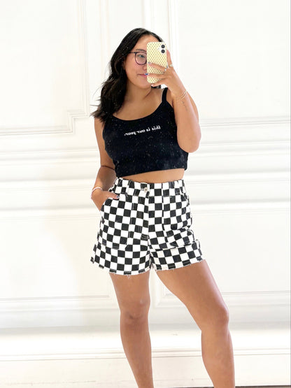 Checkmate Denim Shorts
