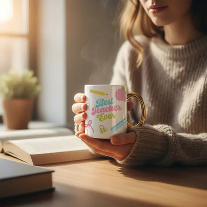 Best Teacher Ever Ceramic Mug