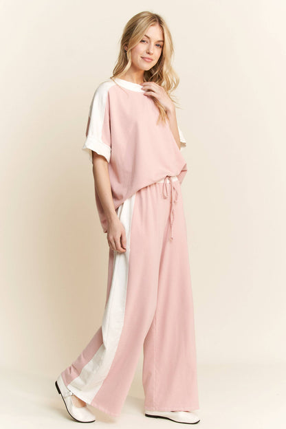 J.Her Washed Contrast Side Spring Lounge pants