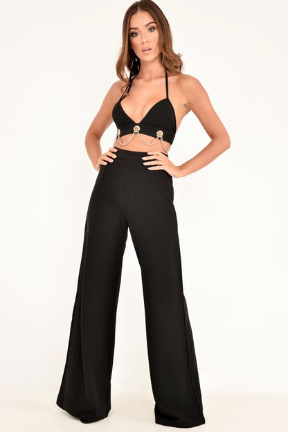 Black Chain Detail Bralet - Georgiana