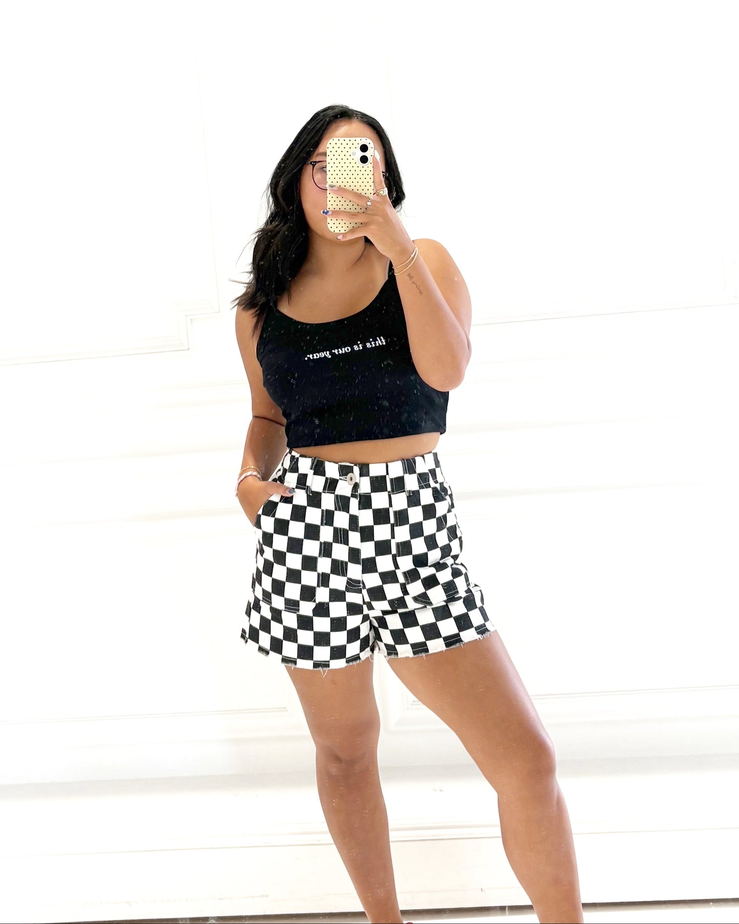 Checkmate Denim Shorts