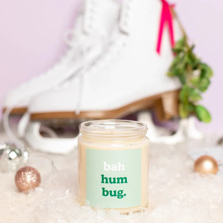 Bah Hum Bug Glass Jar Candle