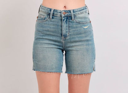 JB HW Vintage Wash Side Slit Shorts