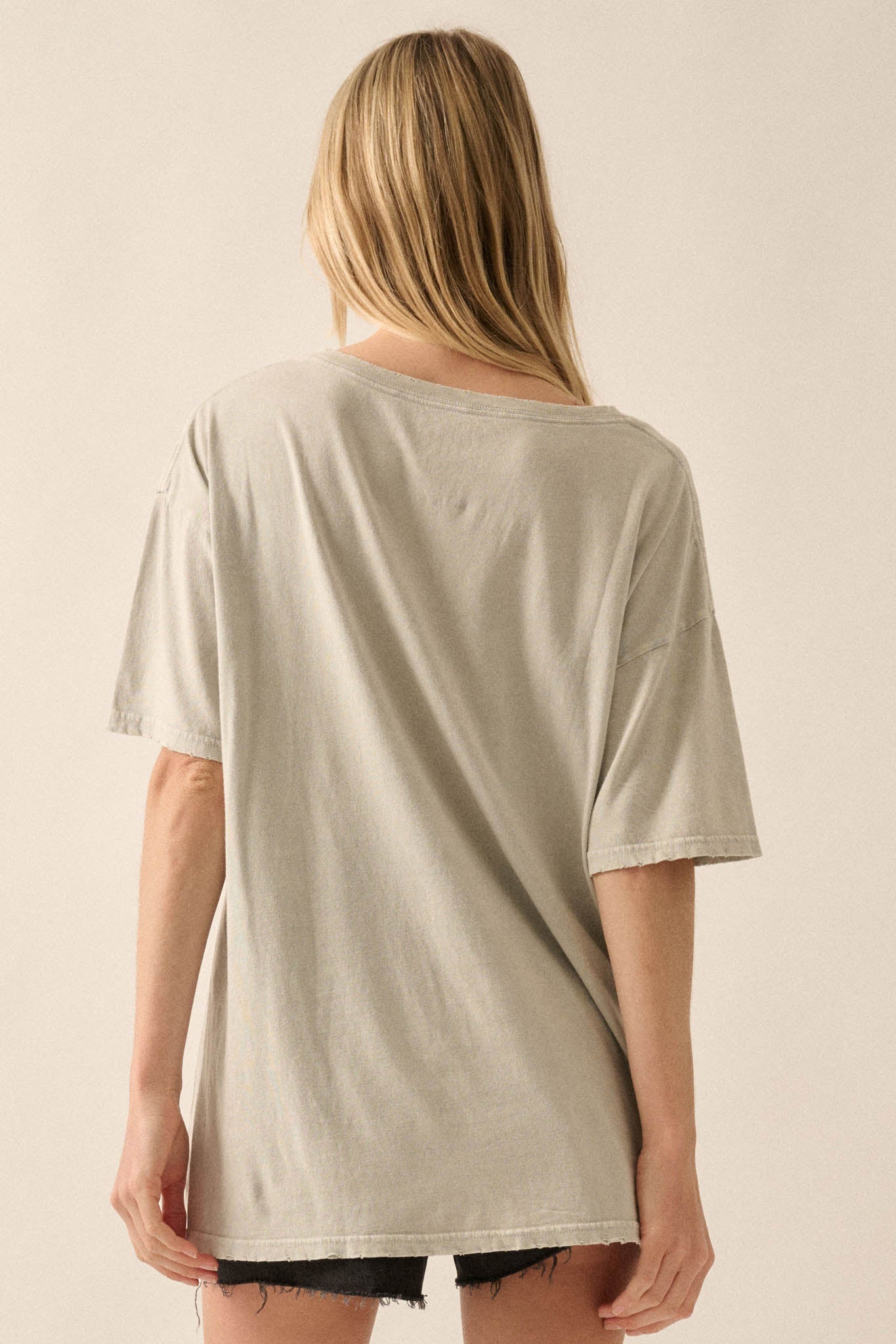 Dirt on My Boots Vintage-Wash V-Neck Graphic Tee