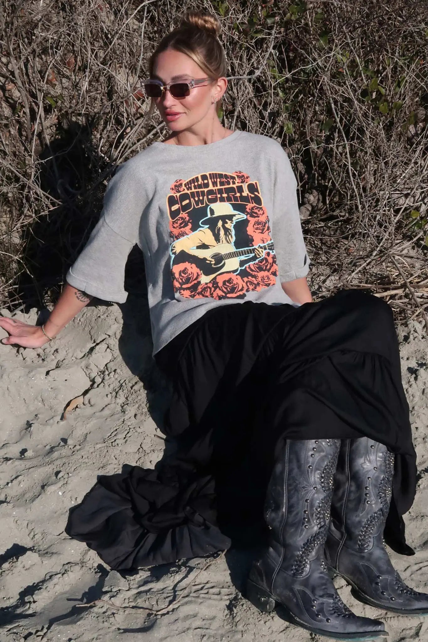 Wild West Cowgirls Thermal Graphic Tee