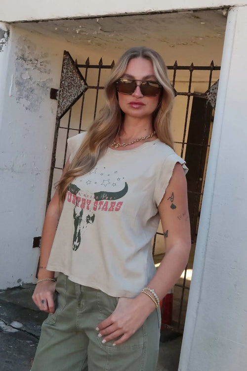 Country Stars Sleeveless Graphic Tee