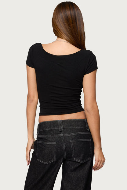 Becca Boat Neck Top