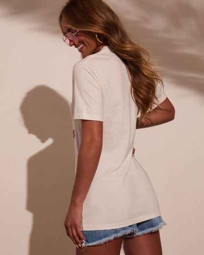 Cocktails In Paradise Short Sleeve Graphic Tee