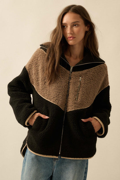 Winter Games Chevron Colorblock Fleece Jacket