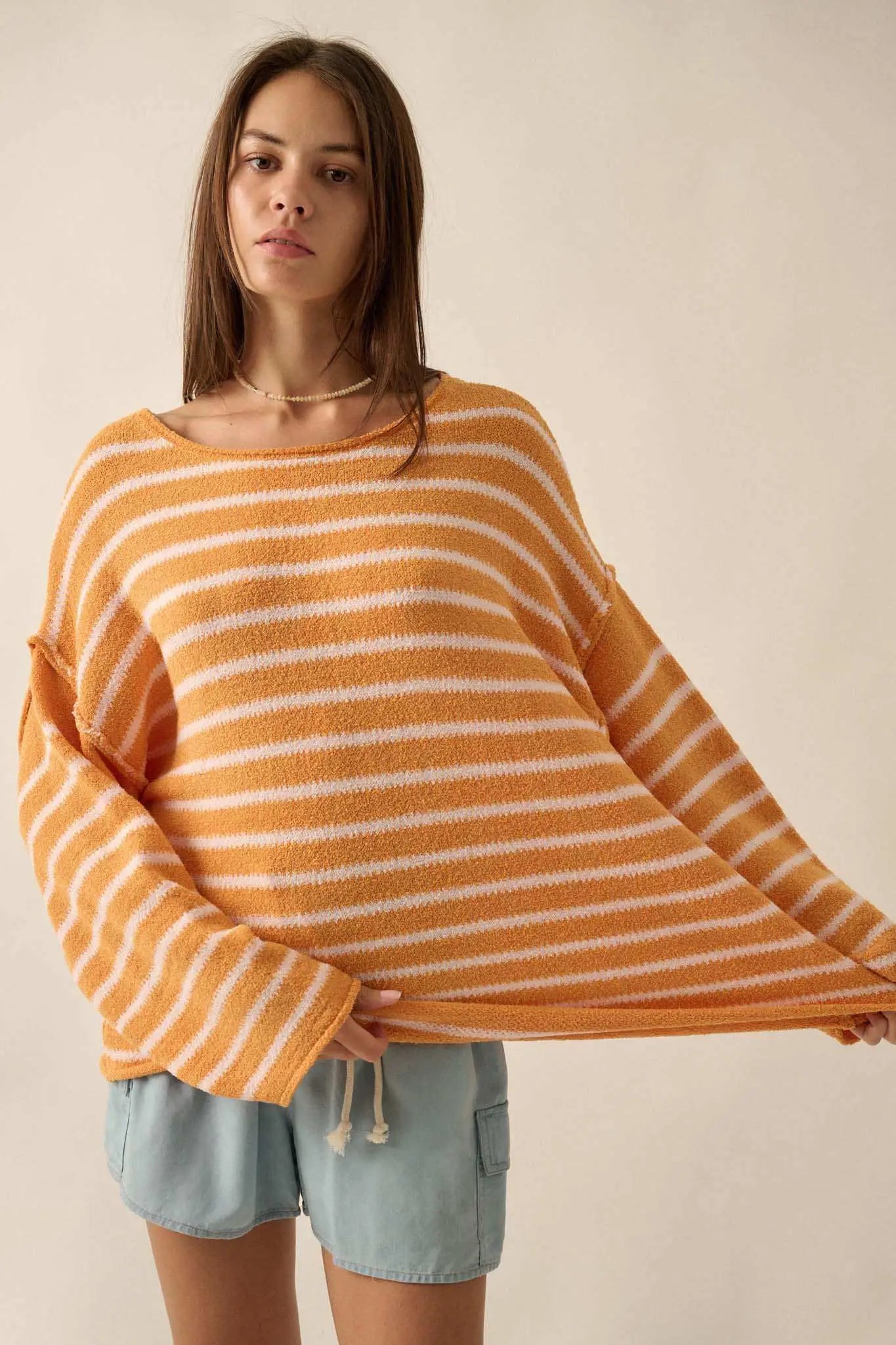 Stripe Hype Oversized Striped Sweater