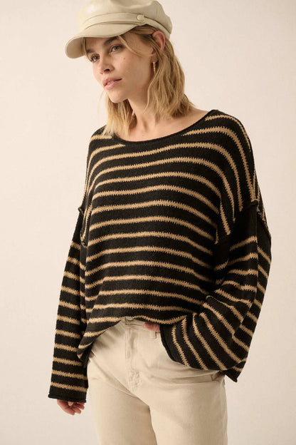 Stripe Hype Oversized Striped Sweater