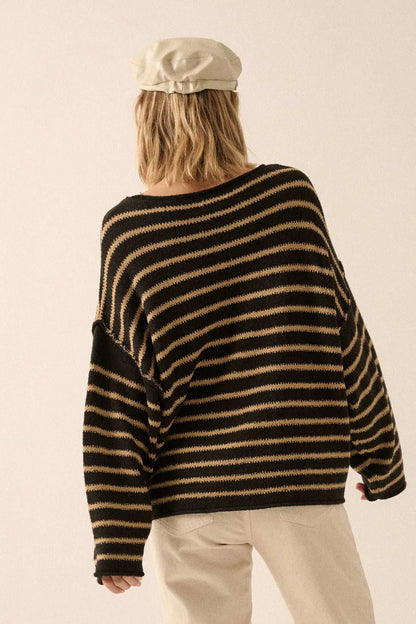Stripe Hype Oversized Striped Sweater