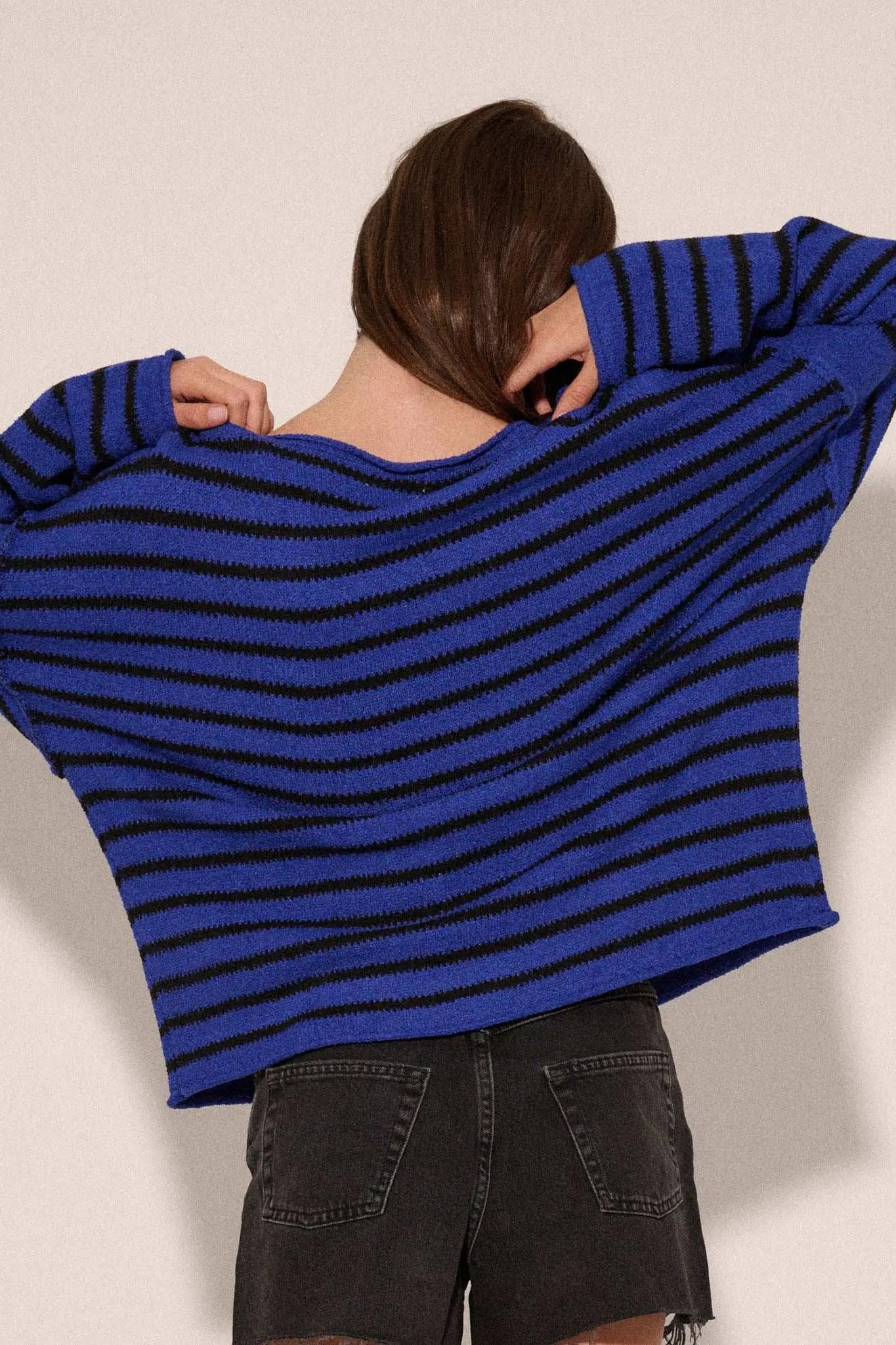 Stripe Hype Oversized Striped Sweater