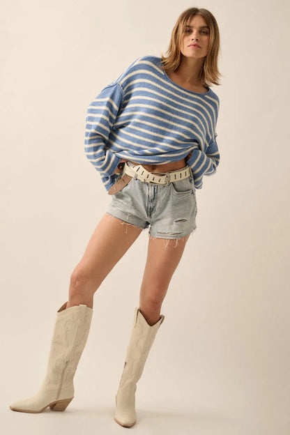 Stripe Hype Oversized Striped Sweater