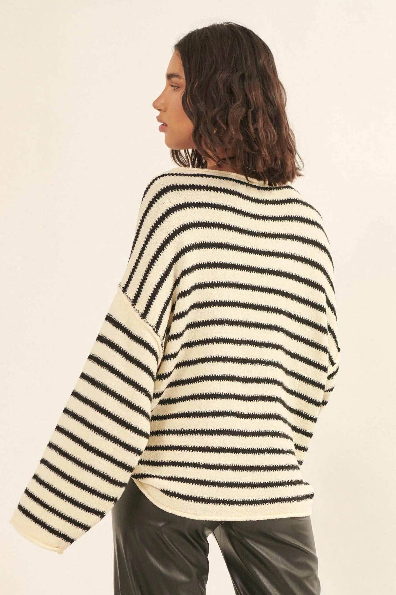 Stripe Hype Oversized Striped Sweater