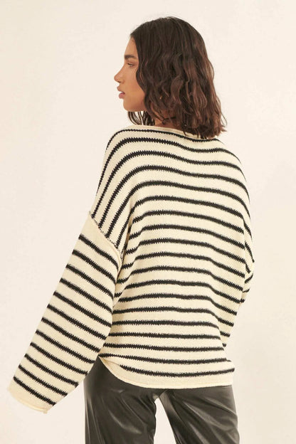 Stripe Hype Oversized Striped Sweater