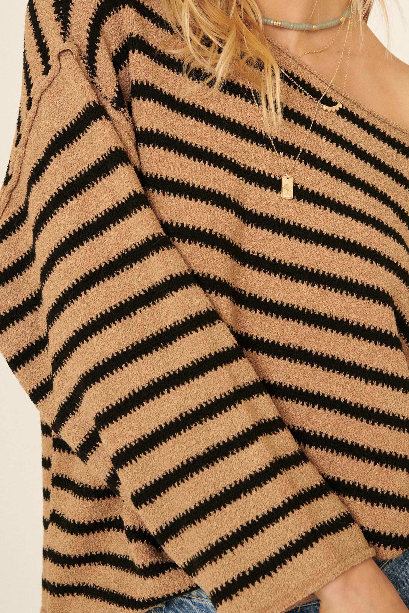 Stripe Hype Oversized Striped Sweater