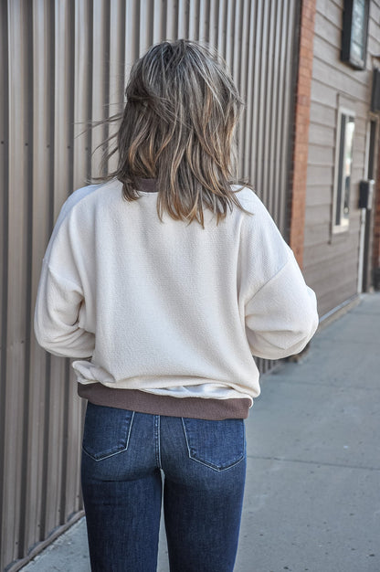 Giant Star Cloudy Knit LS Top