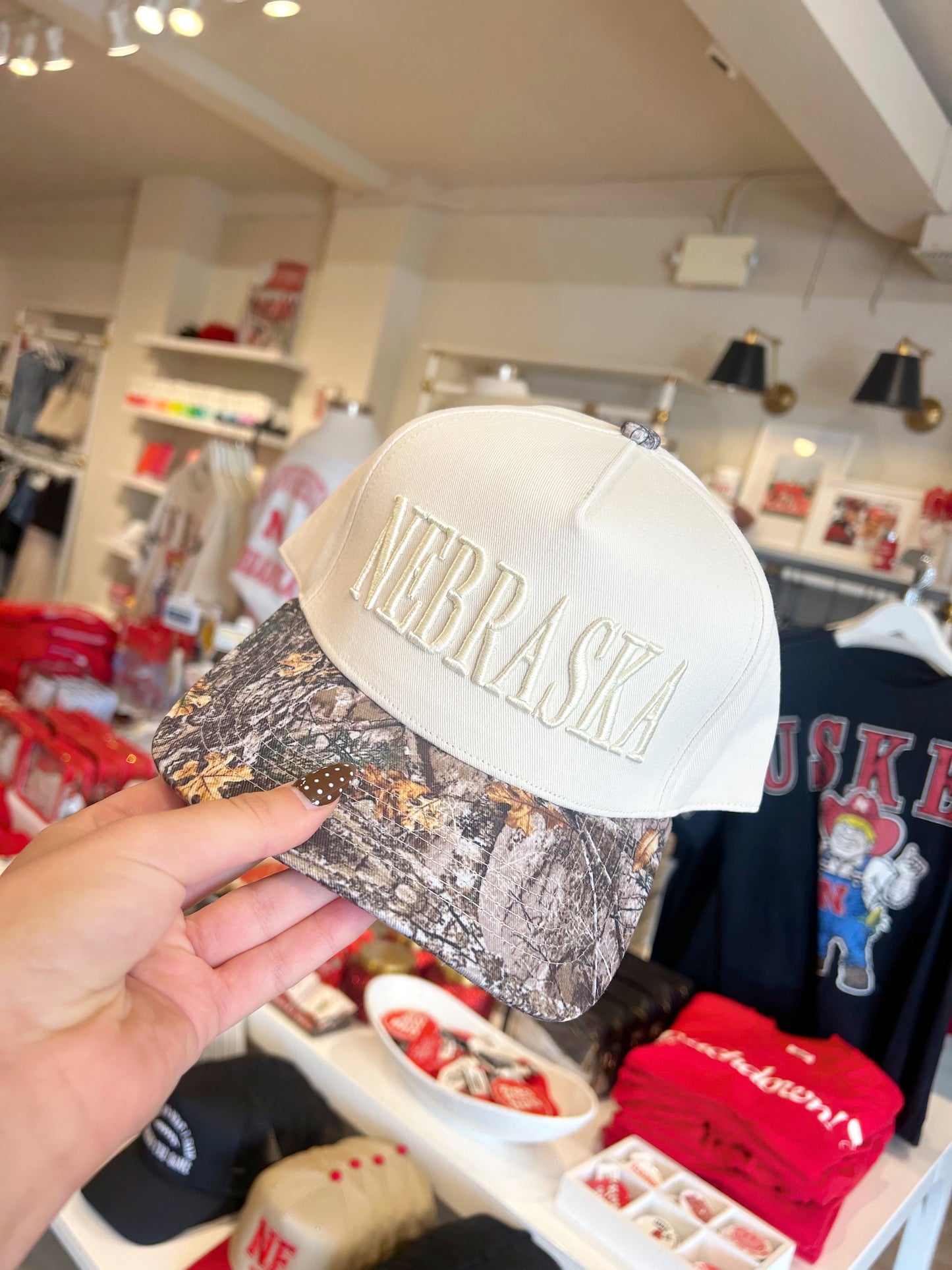 Camo Nebraska Trucker Hat