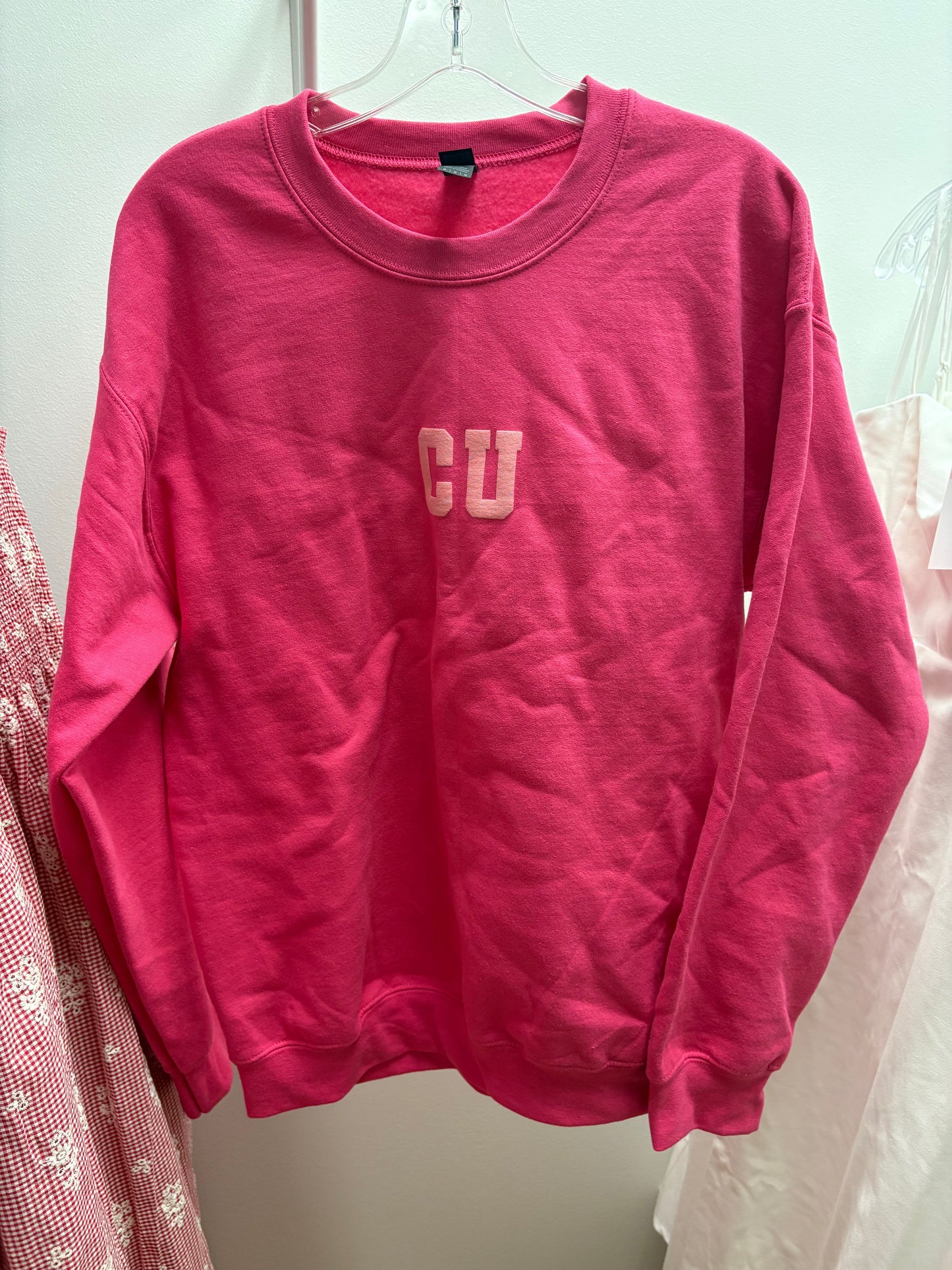 *Pink CU Crewneck Sweatshirt* (M)
