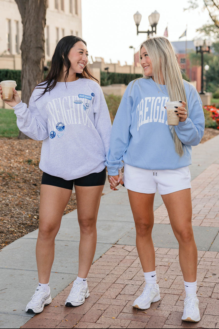 Baby Blue Creighton Crewneck