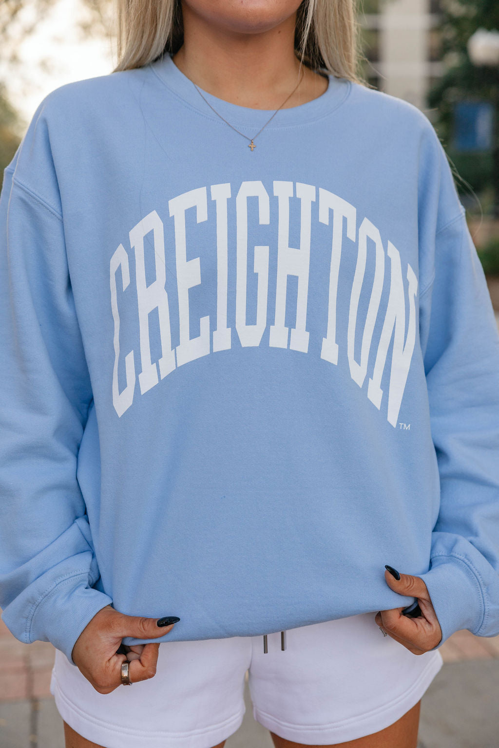 Baby Blue Creighton Crewneck