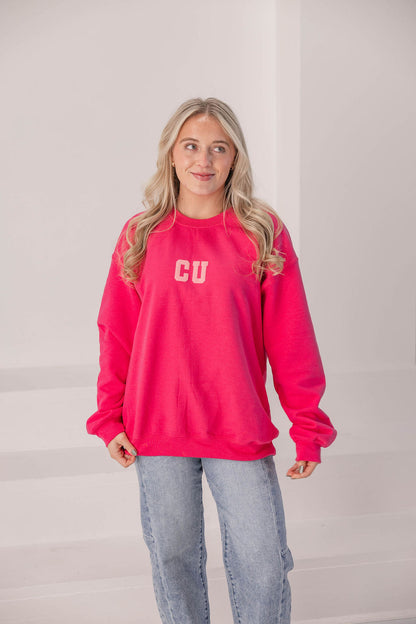 CU Crewneck Sweatshirt (Pink)