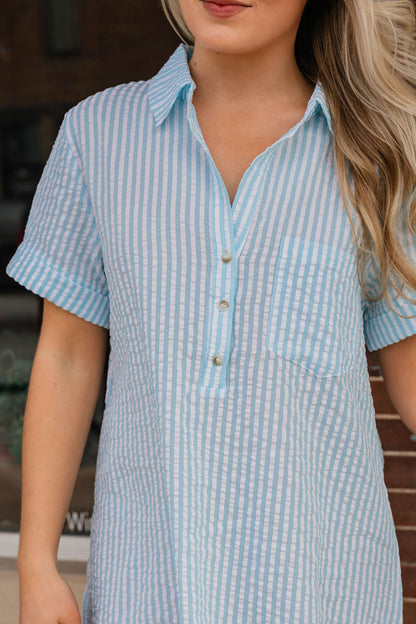 Edie Striped Mini Dress