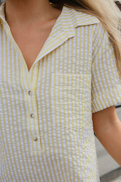 Edie Striped Mini Dress