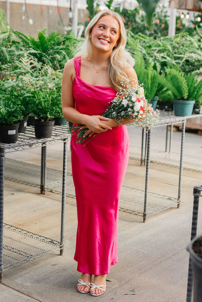 Elsa Satin Maxi Dress