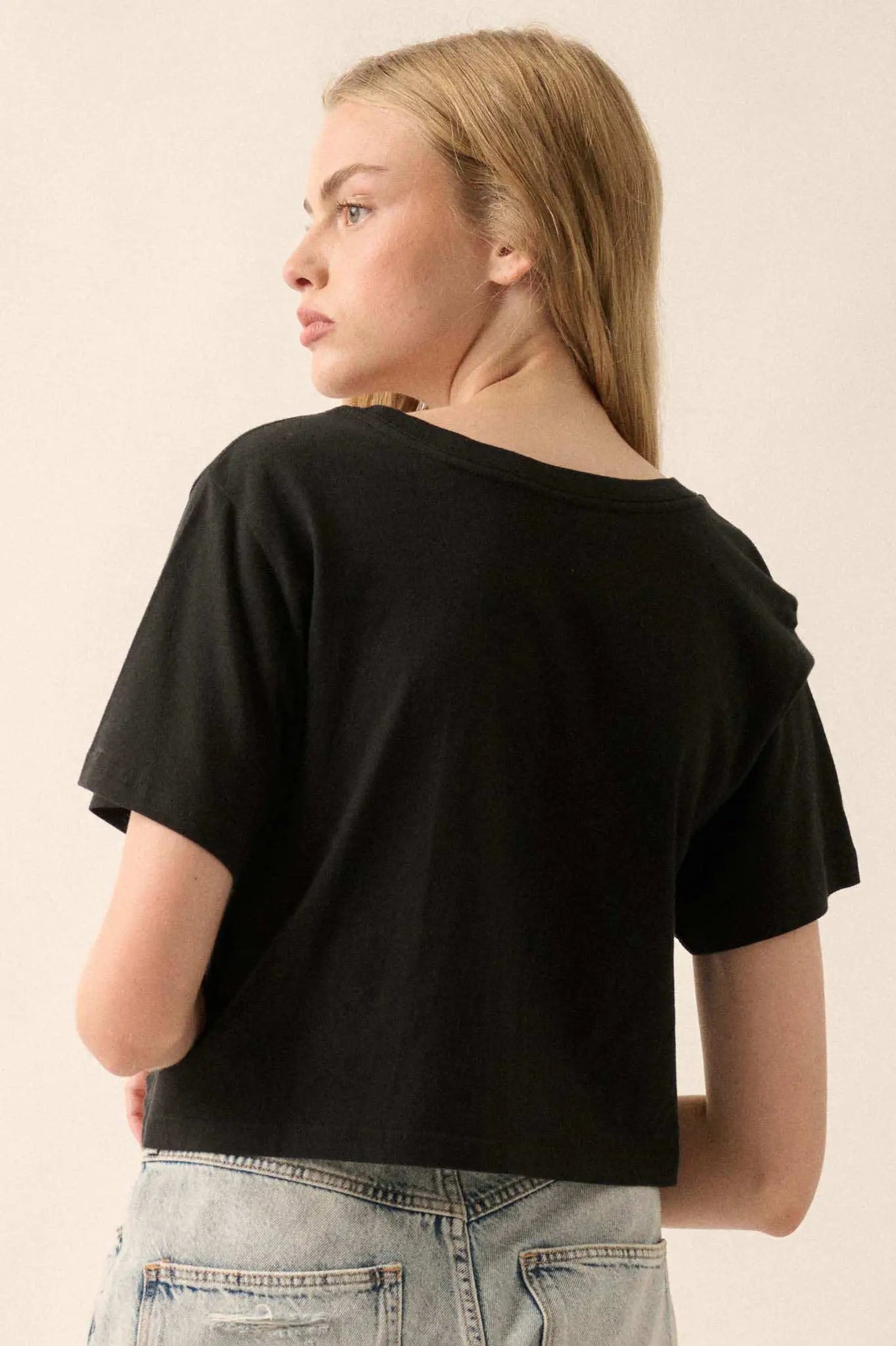 Watercolor Blossom Garment-Dyed Floral Graphic Tee