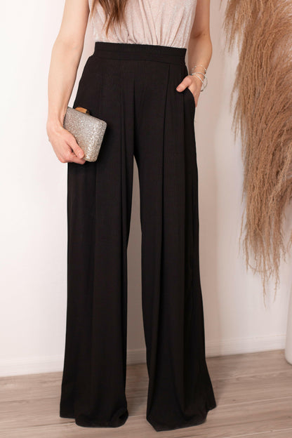 Drive You Mad Ribbed Wide Leg Pants | 6 Colors