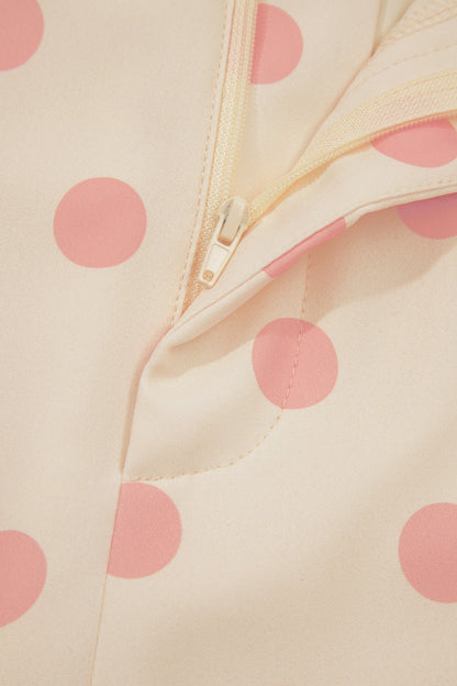 Parisian Charm Polka Dot Straight Leg Pants