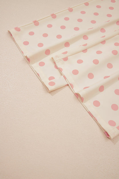 Parisian Charm Polka Dot Straight Leg Pants