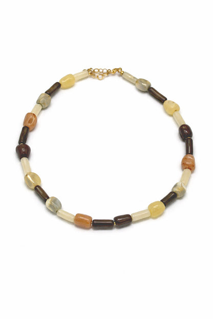 Hyperion Marble Resin Beaded Necklace