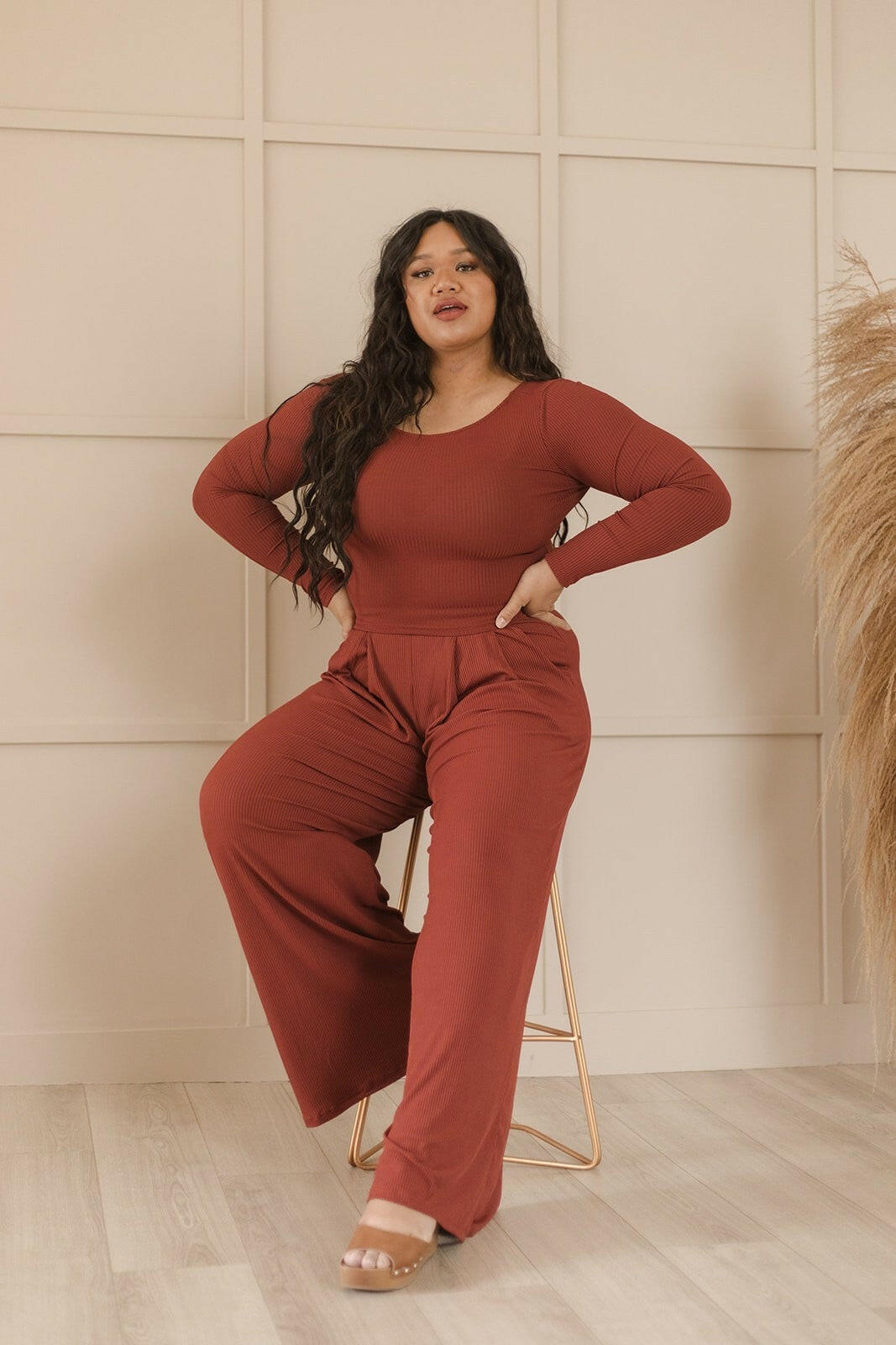 Drive You Mad Ribbed Wide Leg Pants | 6 Colors