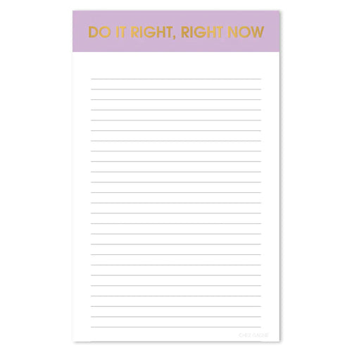 Do It Right Notepad