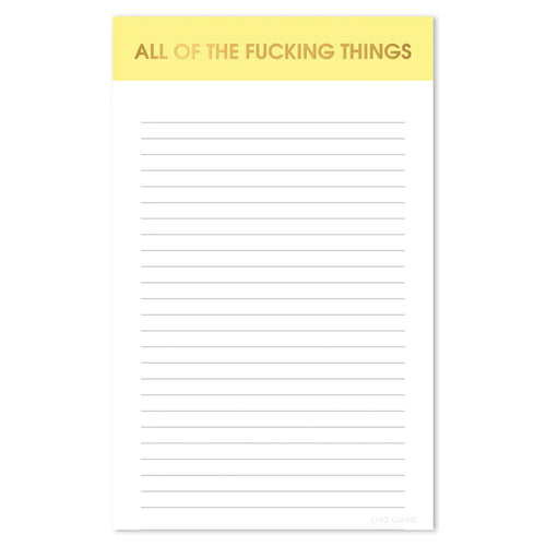 All Of The Things Notepad