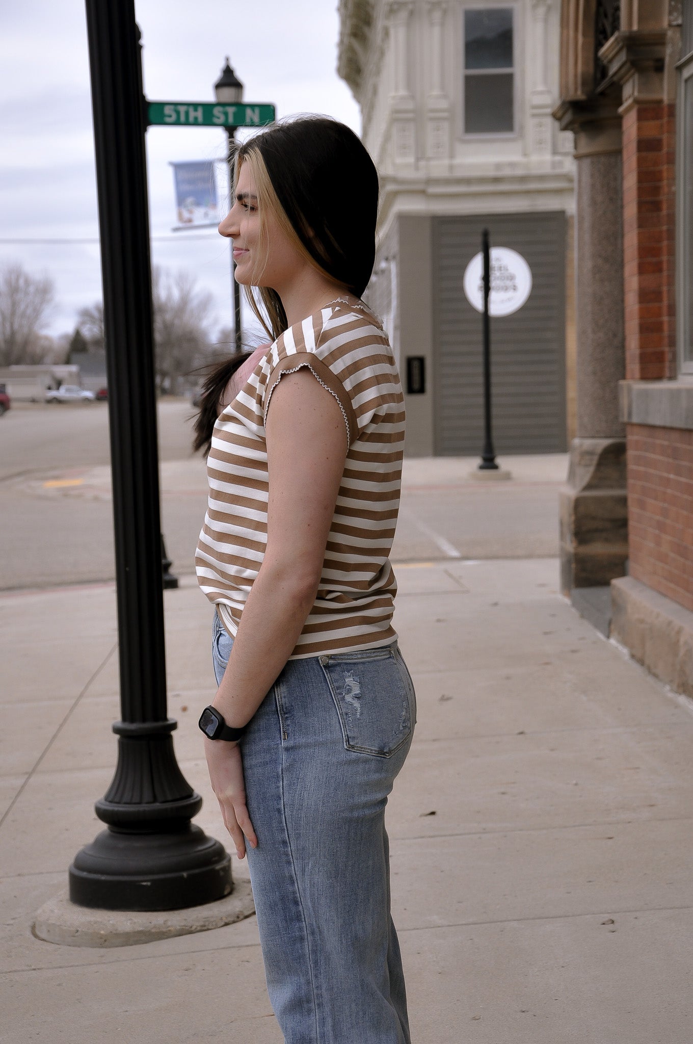 Pico Stitched Stripe Top
