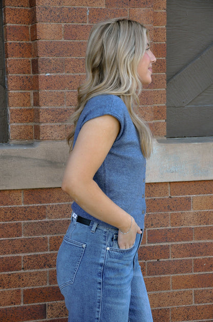 Raw Edge Sleeveless Lightweight Cardigan