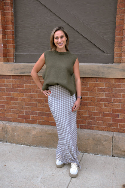 Sassy Side Tie Knit Vest