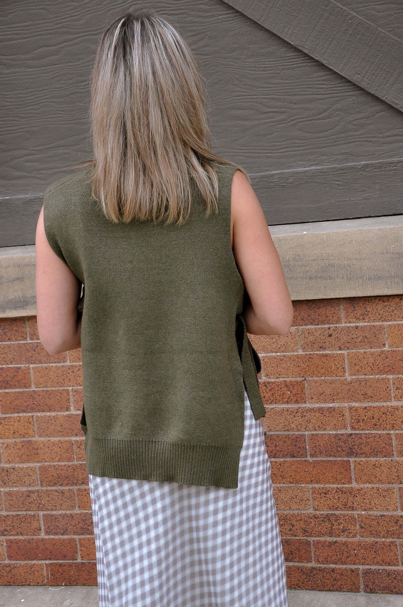 Sassy Side Tie Knit Vest